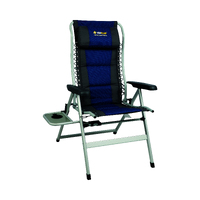 OZtrail Cascade Deluxe 8 Position Recliner Chair - Navy