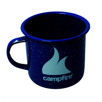 Campfire 9cm Enamel Mug - Navy