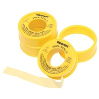 PTFE Thread Seal Tape, Gas Yellow 12mm x 10m x 0.1mm Roll