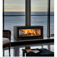 ADF Linea 100 Duo (Double Sided) Freestanding Wood Fireplace