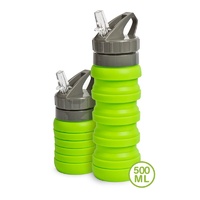 Drink Bottle - Lime 600ml - Collapsible