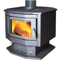Eureka Duet Discovery Series Pedestal Freestanding Double Sided Wood Heater