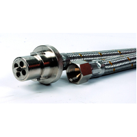 Companion 1200mm Bayonet - 3/8" SAEF Braided Gas Hose