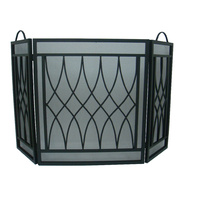 3 Fold Wrought Iron Firescreen