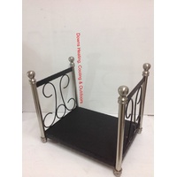 Log Holder - Silver & Black