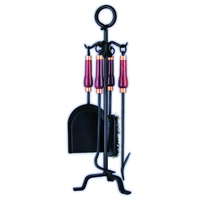 4 Piece Firetool Set + Stand