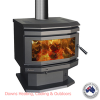 Jindara Sorrento Outback Freestanding Wood Heater Bay Window