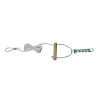 OZtrail 6mm Single Guy Rope with Wooden Runner & Spring