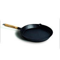 Campfire Round Frying pan - Solid Handle 25cm