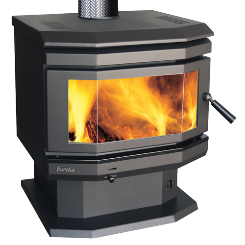 Eureka Emerald Bay Window Freestanding Wood Heater