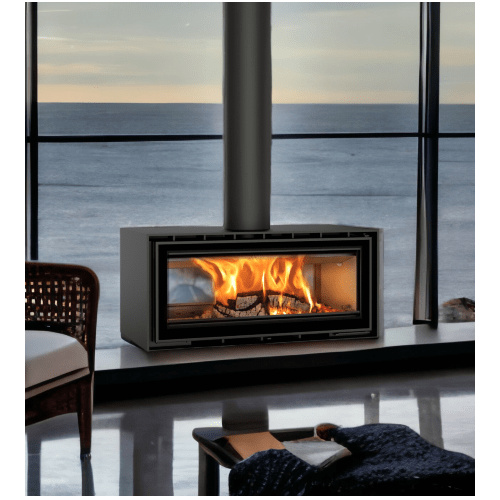 ADF Linea 100 Duo (Double Sided) Freestanding Wood Fireplace