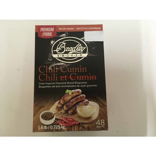 Chilli Cumin 48 Pack Bradley Premium Smoker Bisquettes