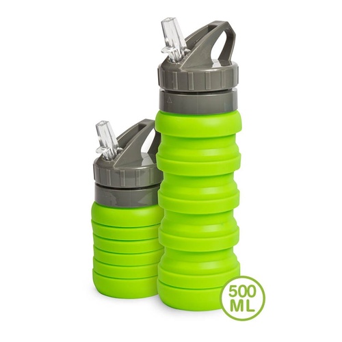 Drink Bottle - Lime 600ml - Collapsible