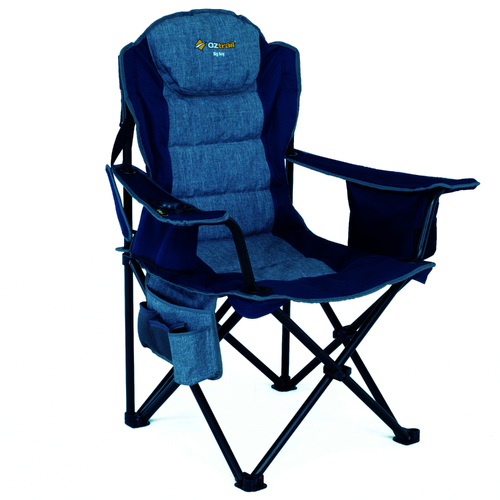 OZtrail Big Boy Arm Chair - Navy Blue